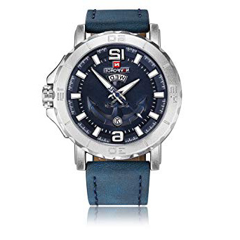 NAVIFORCE Reloj de Pulsera Reloj para Mombres 3ATM Impermeable Calendario y Semana Masculino Relogio + Box