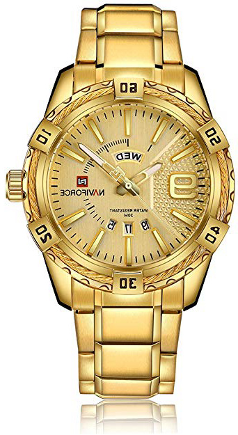 Reloj de Pulsera para Hombre de NAVIFORCE con Mecanismo de Cuarzo, con luz y Calendario.