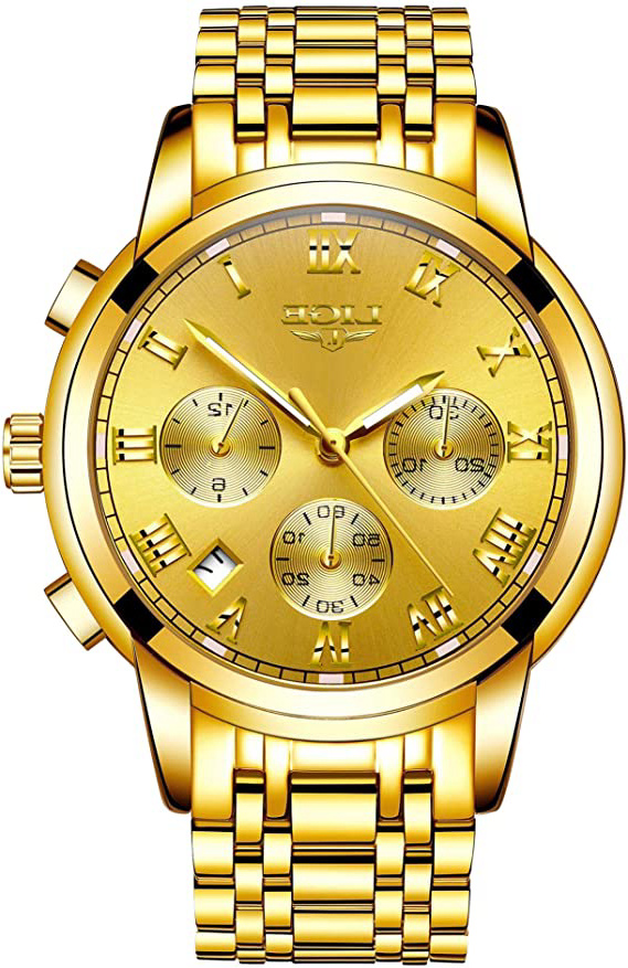 LIGE Relojes Hombre Acero Inoxidable