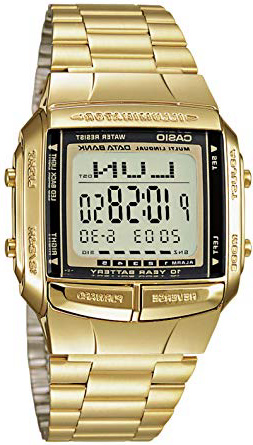 Reloj digital Casio DB-360N para hombres con pulsera de acero inoxidable