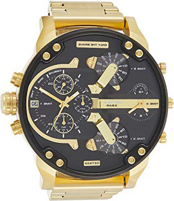 Hombre-Reloj diesel MR Daddy 2.0 cronógrafo de Cuarzo con Revestimiento de Acero DZ7333
