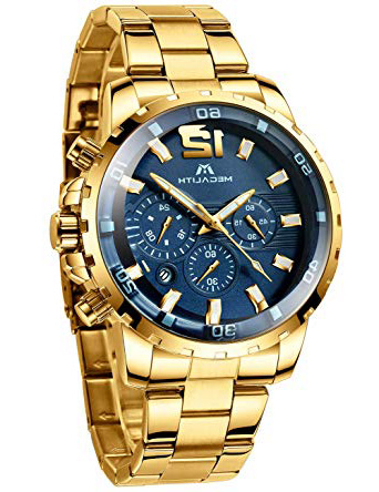 Relojes Hombre Relojes Grandes de Pulsera Militares Cronografo Diseñador Luminosos Impermeable Reloj Hombre Deportivos de Acero Inoxidable Plata Analogicos Fecha
