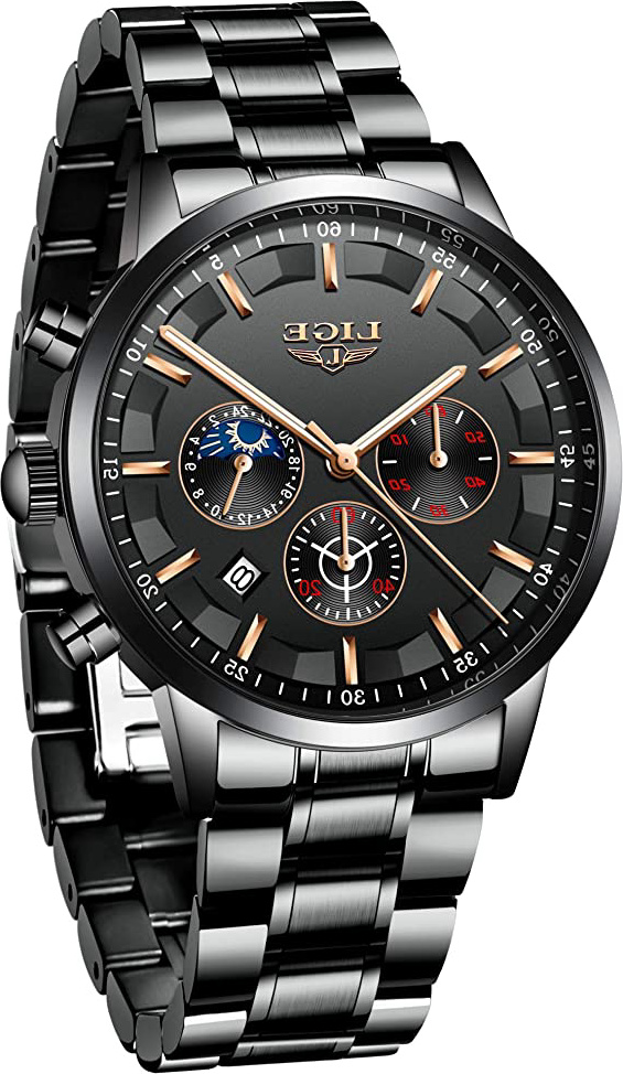 LIGE Relojes para Hombre Moda