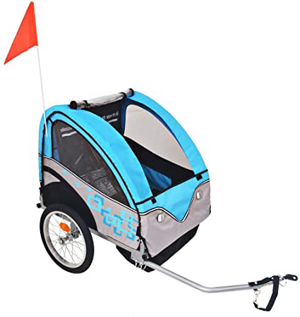 vidaXL Remolque de Bicicleta para