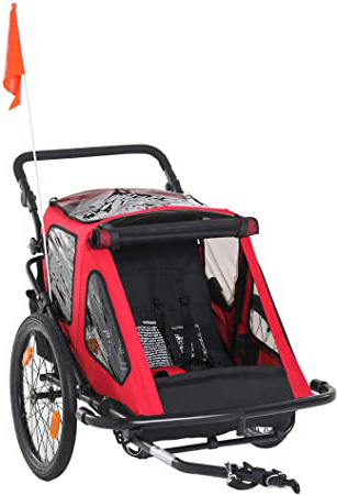 HOMCOM Remolque de Bicicleta para