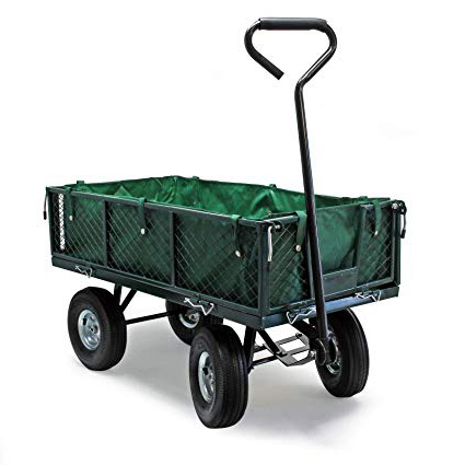 WilTec Carro de Transporte 300 kg con Lona extraíble Carro de Mano