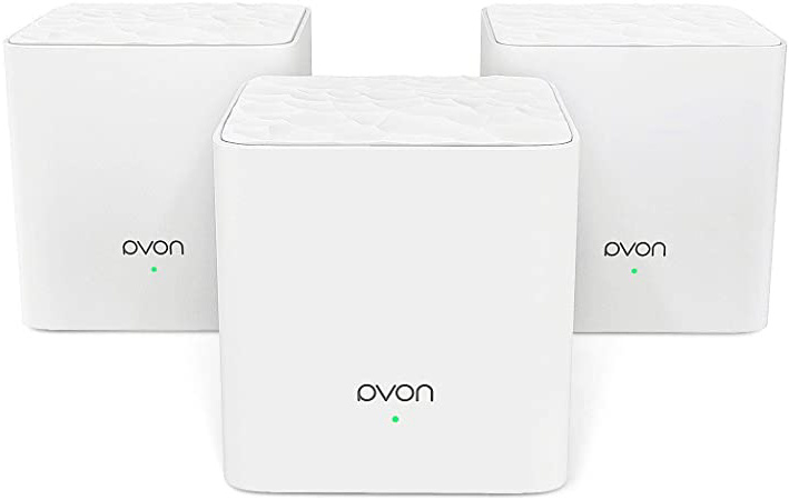 Tenda NOVA MW3 Mesh Router Sistema WiFi de Red en Malla (AC1200, 2.4GHz +5 GHz,Plug and Play, Mu-MIMO,Fast Ethernet 10/100,Funciona con Alexa sustituye tu Repetidor Extensor de Red Tradicional)Pack 3