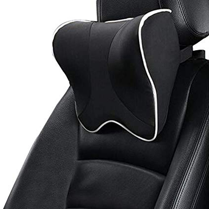 ZATOOTO Reposacabezas Coche - Cojines para Conductores, Cojin Asiento Coche Espuma de Memoria para Adulto y niño, Negro