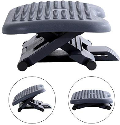 HOMCOM Reposapies de Oficina Ajustable Ergonomico Escritorio Oficina Soporte para Pies Reposapies Ajustable Ergonomico para Escritorio Oficina Soporte para Pies Nuevo