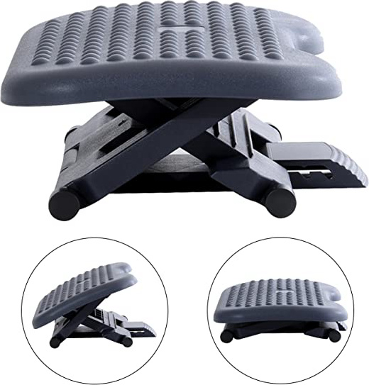 HOMCOM Reposapies de Oficina Ajustable Ergonomico Escritorio Oficina Soporte para Pies Reposapies Ajustable Ergonomico para Escritorio Oficina Soporte para Pies Nuevo