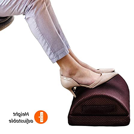 Urbo reposapiés Soporte ergonómico para Debajo del Escritorio en Oficina y hogar para Reducir el Dolor de pies, Mejorar la Postura/circulación, Reducir la trombosis venosa Profunda y la ciática