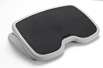 Kensington 56145 Reposapiés Ergonómico Ajustable SoleMate, Mejora la Postura y Alivia Dolores Relacionados con la Ciática y otros Problemas Ortopédicos, Gris/Negro