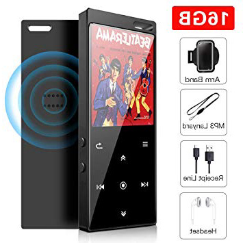 Altavoz Incorporado Reproductor MP3 de 16GB, Bluetooth 4.2 Música Audio Digital Reproductor de Música con Sonido sin Pérdida Portátil con Radio FM / Imagen / E-Book, Soporte Expandible hasta 64G