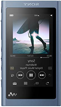 Sony NW-A55L - Reproductor de música digital portátil Walkman Hi-Res de 16 GB con pantalla táctil, S-Master HX y DSEE-HX, Azul