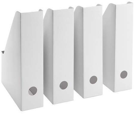 Ikea Fluns IKE-003.241.32 - Revistero en color blanco, 4 unidades