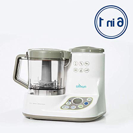 Nuvita 1966 Pappasana Vapor Combo 2 Robot de Cocina para Bebé 6 en 1 – Bate, Cuece al Vapor, Homogeniza, Descongela - Calentador de Biberón - Esterilizador – Pantalla Digital - Diseño Italiano