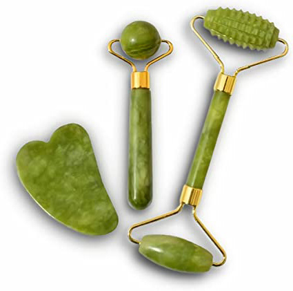 Rodillo de Jade Masajeador Facial