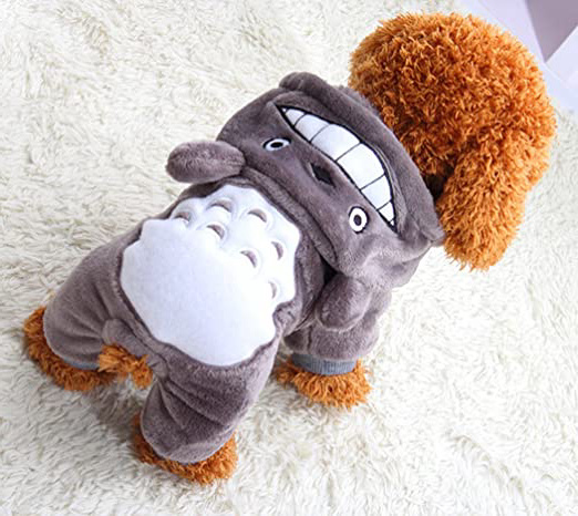 Xiaoyu cachorro cachorro perro mascota ropa de mascotas sudadera abrigo abrigo abrigo cachorro cachorro abrigo abrigo de invierno abrigo perrito traje de moda, gris, S