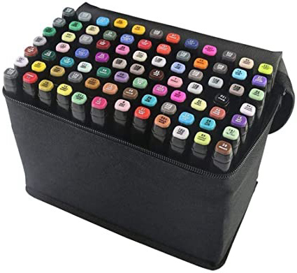 Rotulador de 80 Colores, Marker Pen Marcadores Manga Creativos de Punta Doble ara Acuarela Graffiti para Principiantes Set de Rotuladores de Boceto Hecho a Mano