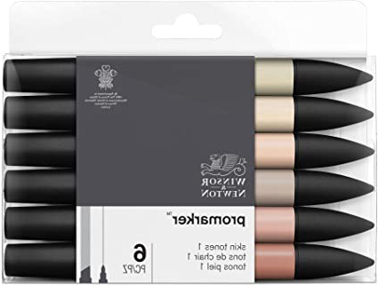 Winsor & Newton - Set de Rotuladores ProMarker, 6 Unidades, Tonos Carne 1