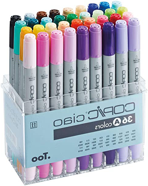 Copic Ciao – Juego de rotuladores, 36 unidades de dibujo surtido A