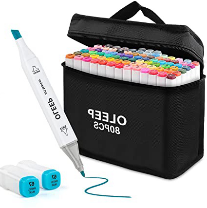 OLEEP 80 Colores Art Markers