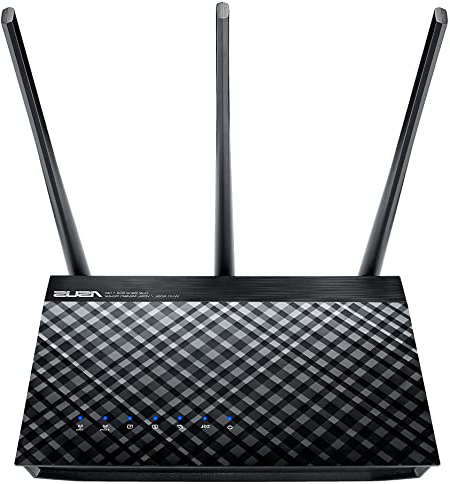 ASUS 90ig0471-bo3110 Router inalámbrico, Dual Band 802.11, ADSL y VDSL A 100 Mbps, 3 Antenas Exteriores