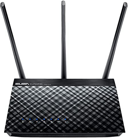 ASUS DSL-AC51 - Módem Router ADSL/VDSL AC750 Dual Band (2 Puertos Gigabit, Control Parental, ASUS Router App)