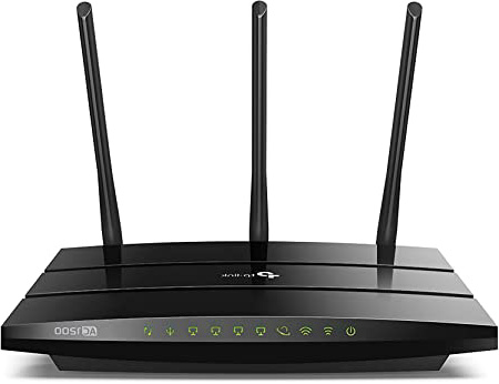 TP-Link Archer C1200 - Router Gigabit inalámbrico de doble banda, 2.4 GHz a 300 Mbps y 5 GHz a 867 Mbps, Gigabit Puerto, USB 2.0, 3 antenas externas de doble banda