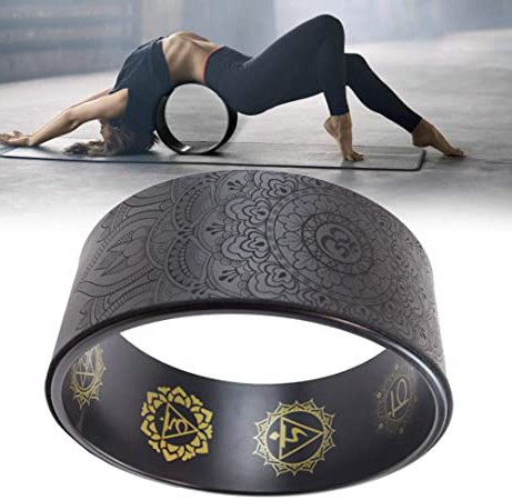 Augproveshak Rueda de Yoga Rueda de Apoyo de Dharma Yoga más Fuerte y más cómoda para Estirar, Mejorar Flexiones de Espalda y flexibilidad, Accesorio de Dharma Yoga