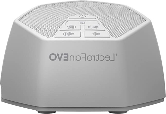 LectroFan Evo - Máquina de Ruido Blanco con 22 Sonidos Únicos de Ventiladores y Ruido Blanco y Temporizador de Sueño – Adaptadores Europa y EE.UU (Blanco)