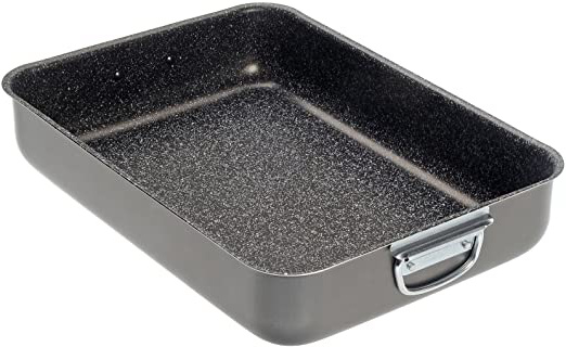 Alluflon Tradizione Italia Rustidera de Horno, Lasagnera, aluminio, Negro, 25x18 cm