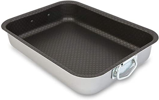 Menax - Rustidera con Asas - Aluminio con Triple Recubrimiento Antiadherente - 40 cm