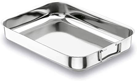 Lacor - 61545 - Rustidera Con Asa Abatible 45x32 cms.Inox 18%Cr.