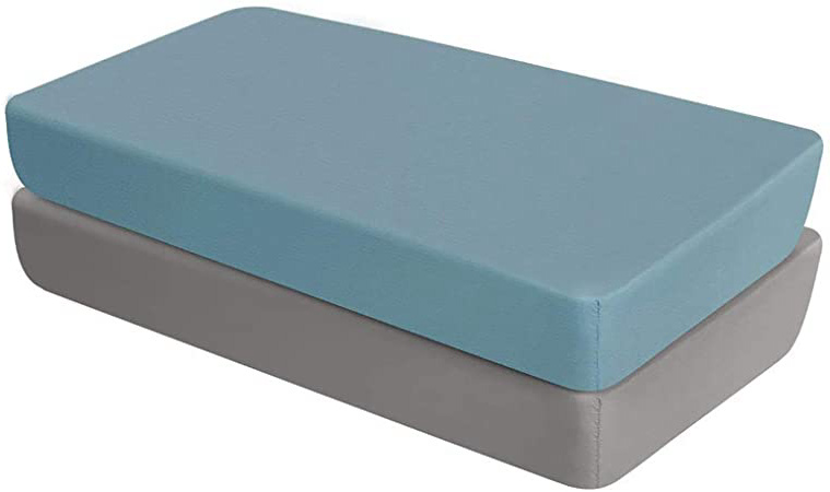 Protector de Colchón para Cuna 2 Piezas 50×90 cm Sábanas cuna Cubre Colchon Transpirable Colcha de Bebé Cubrecolchones Cubre Colchon de YOOFOSS