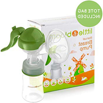 Extractor de leche de Silicona Littlebloom – Extractor leche materna 100% libre de BPA Manos Libres con Diseño Mejorado y Cómodo y con Tapas …