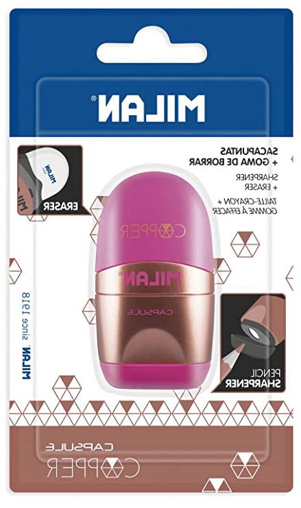 Milan Capsule Copper Gomas de borrar, Blanco, Pequeño