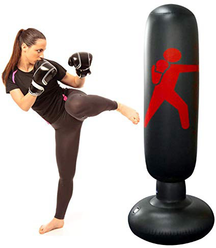 Faviye - Saco de Boxeo Hinchable para niños y Adultos (160 cm)