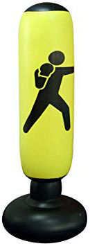 Saco de Boxeo Hinchable, Saco de Boxeo Hinchable con Columna de Boxeo y Base Gruesa para niños y Adultos, Ejercicio y Alivio del estrés.