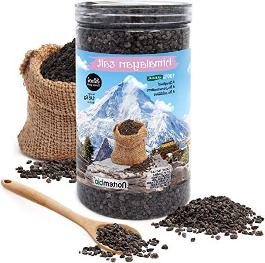 Nortembio Sal Negra del Himalaya 1,45 Kg. Gruesa (2-5 mm). 100% Natural. Sin Refinar. Sin Conservantes. Extraída a Mano