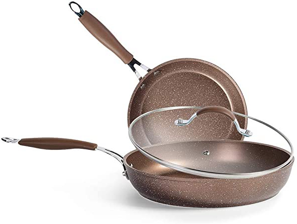 ilimiti 20CM+28CM-Lid Sartén de Piedra
