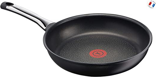 Tefal E4400485 Sartén Talent Pro E44004, 24 Cm, Titanium Excellence, Metal, Negro