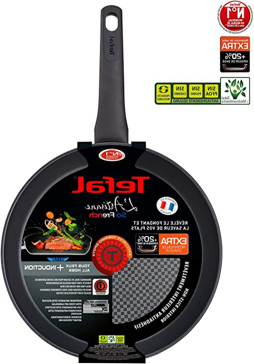Tefal Artisane G1070402 - Sarten de 24cm Compatible con Todo Tipo cocinas; a Gas, Placa eléctrica, vitrocerámica e inducción, óptima retención del Calor y un diseño sólido y Duradero