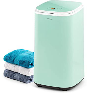 KLARSTEIN Zap Dry Secadora, 820 W, Capacidad: 50 L, diseño UniqueDry, más compacta, Tambor de Acero Inoxidable, Carcasa de plástico, Controles táctiles, Tapa de Seguridad, Pantalla LED, Verde