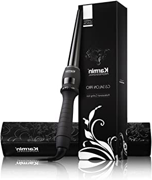 Karmin Profesional Rizador de Pelo Conico sin Pinza, Negro, 12 mm/15 mm