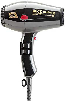 Parlux 3500 Super Compact Secador de pelo de cerámica con iones, 2000 W, Negro