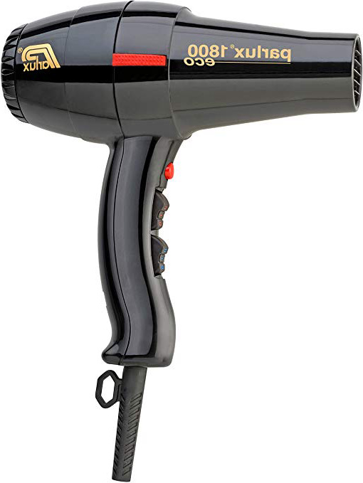 Parlux 1800 Eco Edition - Secador para el cabello, color negro
