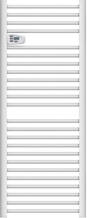 Toallero con barra redonda seca, 750 W, programable, color blanco