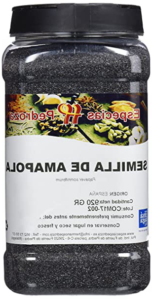 Especias Pedroza Semillas Naturales de Amapola - 920 gr