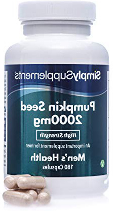 Semillas de calabaza 2000mg - ¡Bote para 6 meses! - Apto para veganos - 180 Cápsulas - SimplySupplements